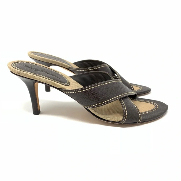 Tommy Bahama Brown Mule Sandals - Picture 4 of 8